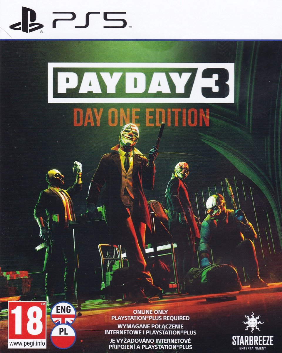 PAYDAY 3 - Day One Edition - EN PL CZ PS5