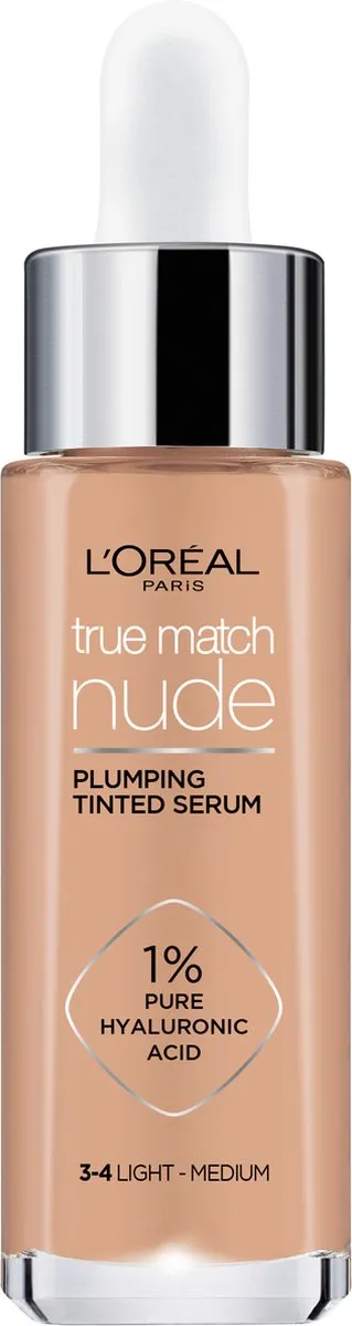 L'Oréal Paris True Match Nude Volume Foundation 3-4 Light Medium 30ml