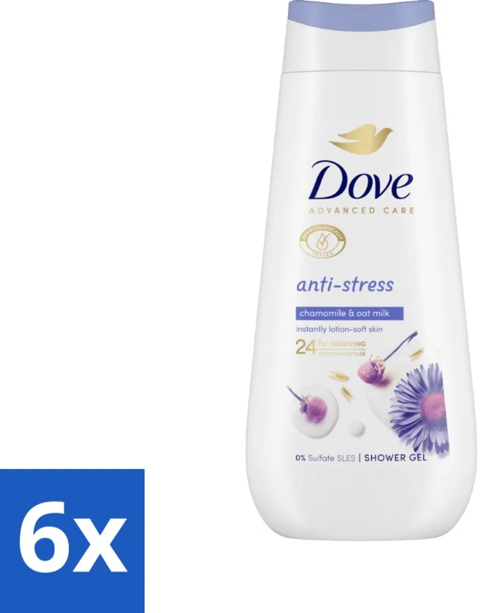Dove Anti-Stress Douchecrème Kamille & Havermelk 225ml