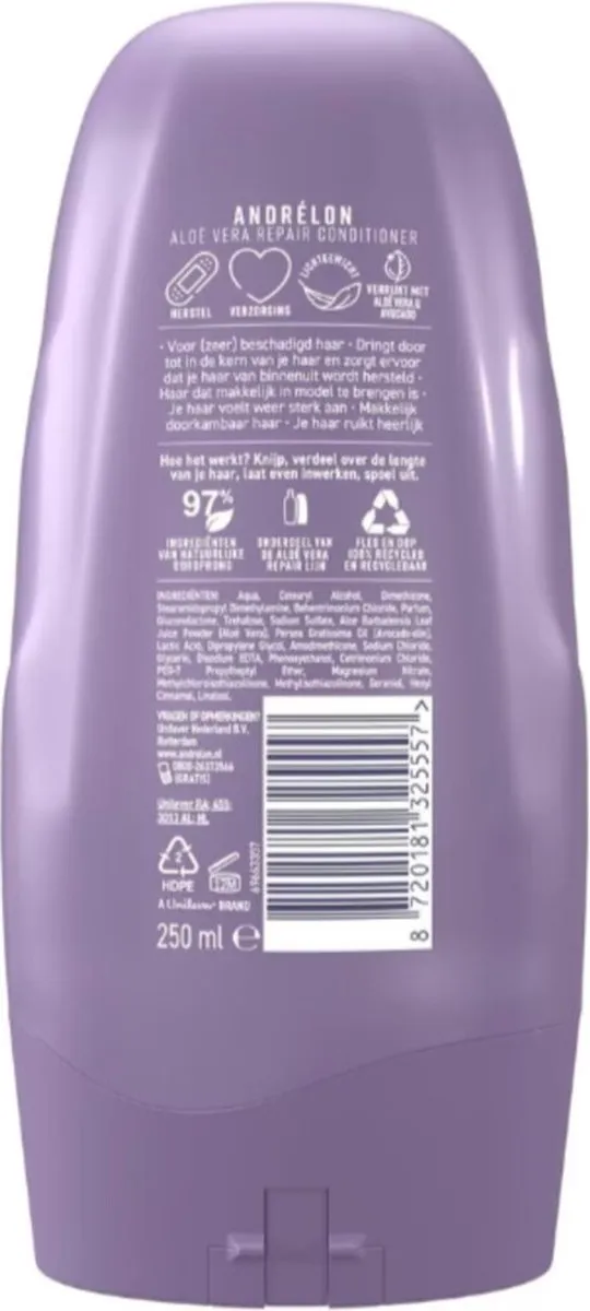 Andrélon Conditioner Aloe Vera Repair 250ml - 6 Stuks