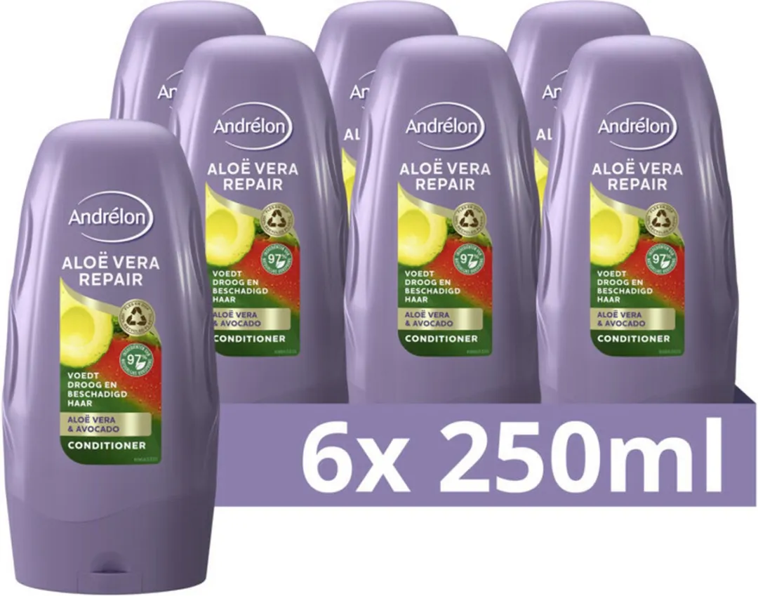 Andrélon Conditioner Aloe Vera Repair 250ml - 6 Stuks