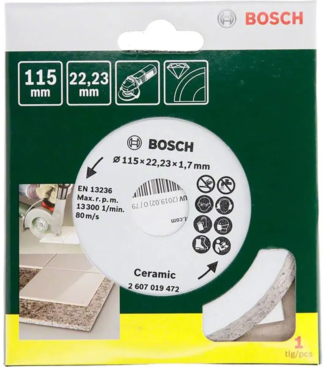 Bosch Diamantschijf 115mm - Keramiek