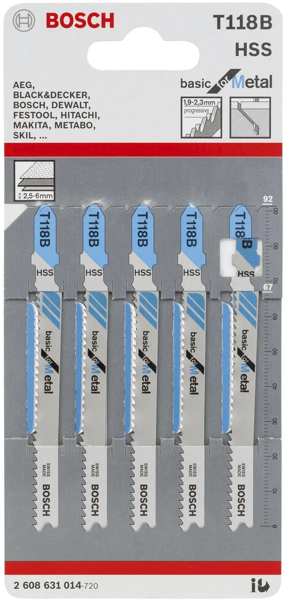 Bosch DECOUPEERZB T118B 5 - Metaalzaagblad
