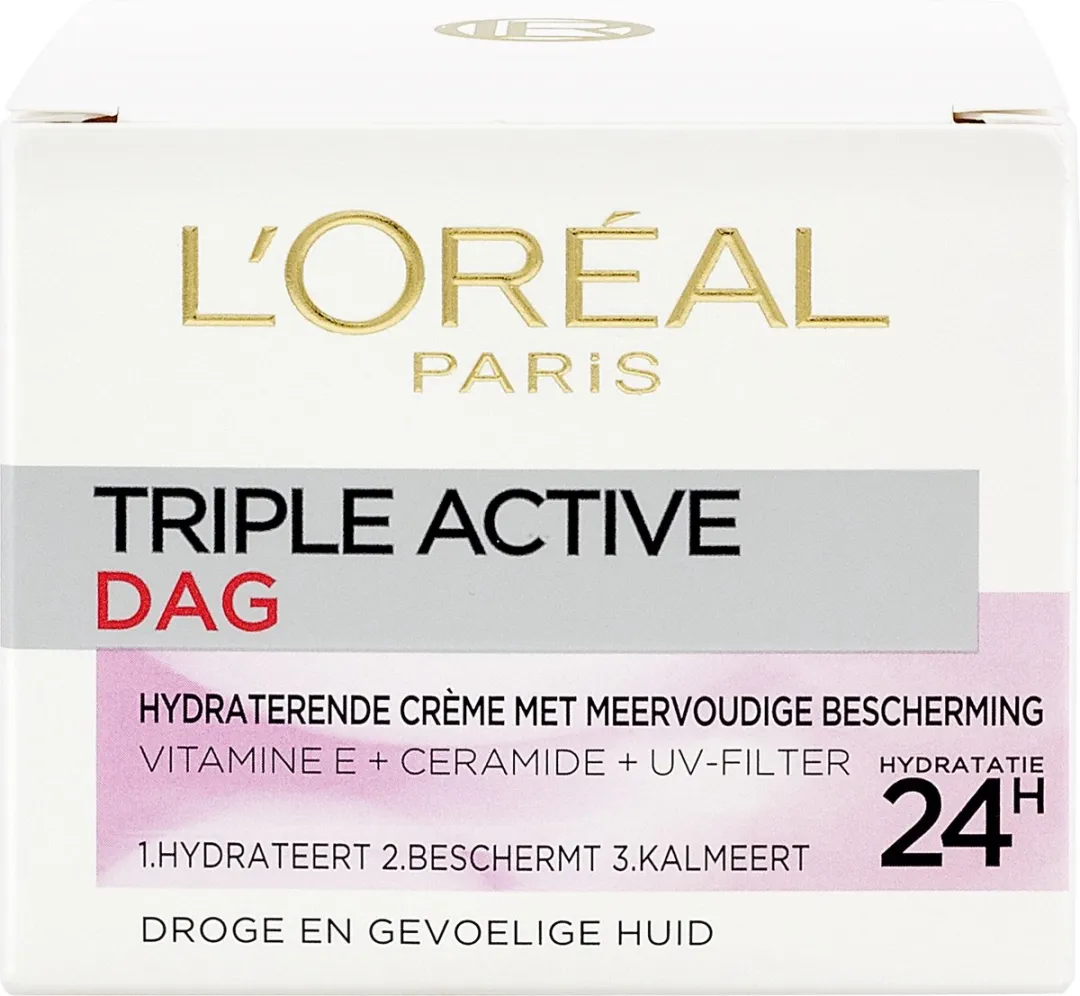 L'Oréal Paris Triple Active Dagcrème 50ml - 2 Stuks