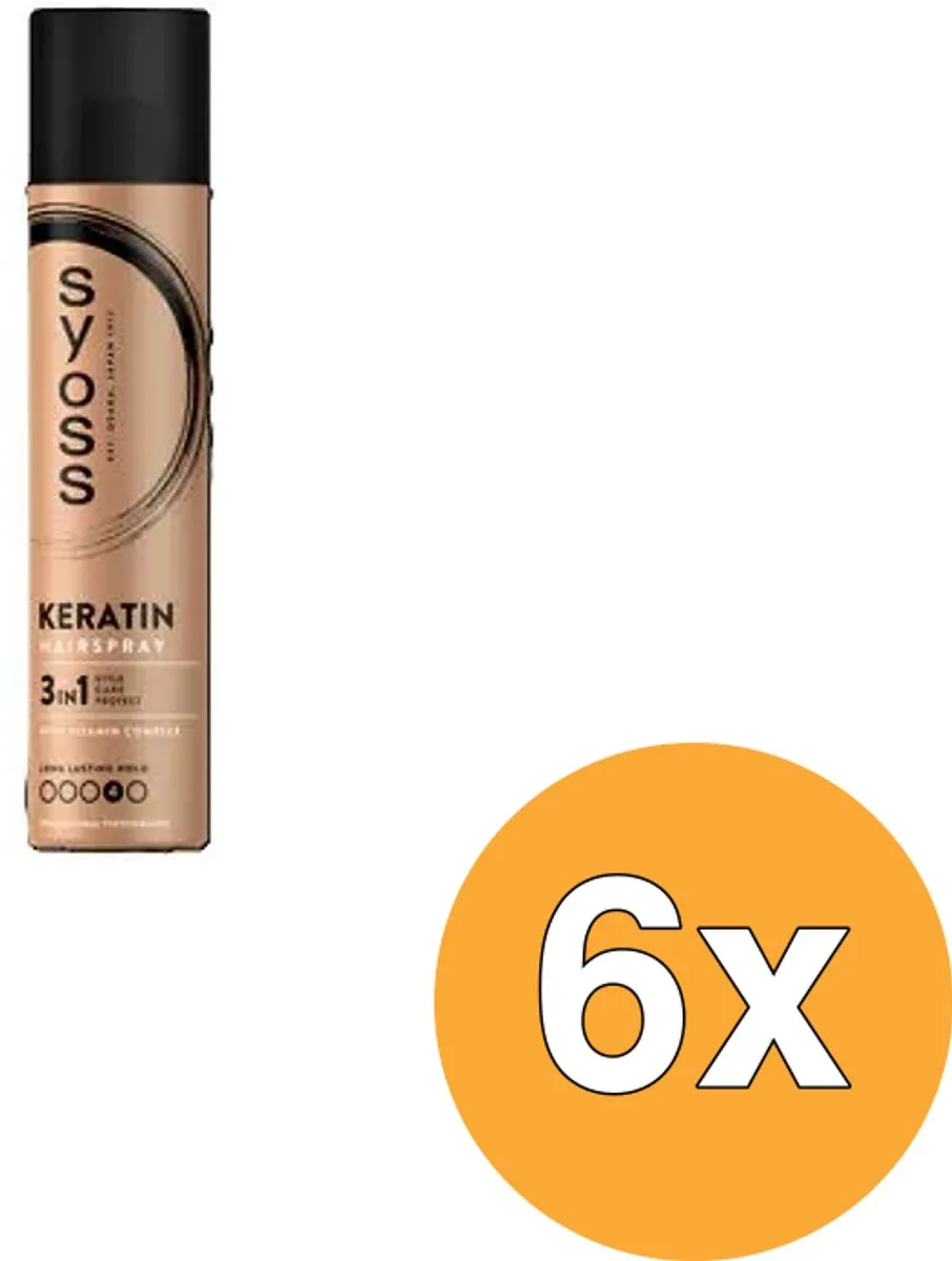 SYOSS Keratin Haarlak 300ml - 6 Stuks - afbeelding 6 van 6