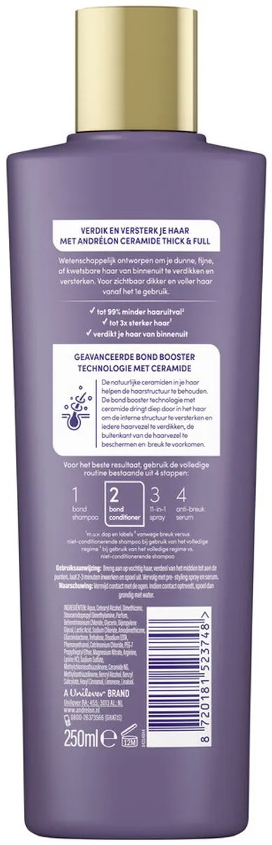 Andrélon Pro Care Ceramide Conditioner 250ml - 20 Stuks