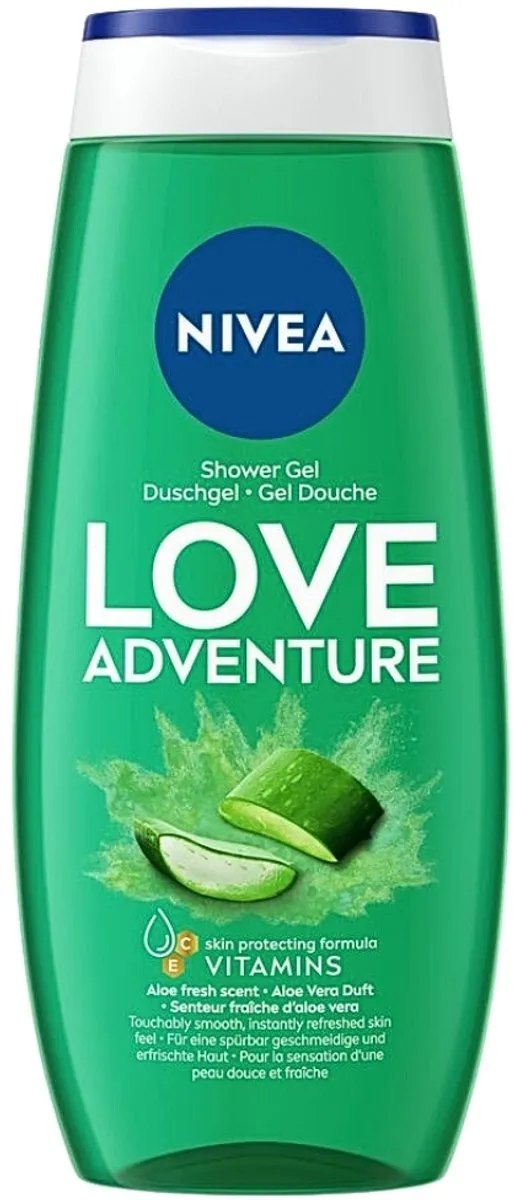 NIVEA Love Nature Douchegel 250ml - 4 Stuks