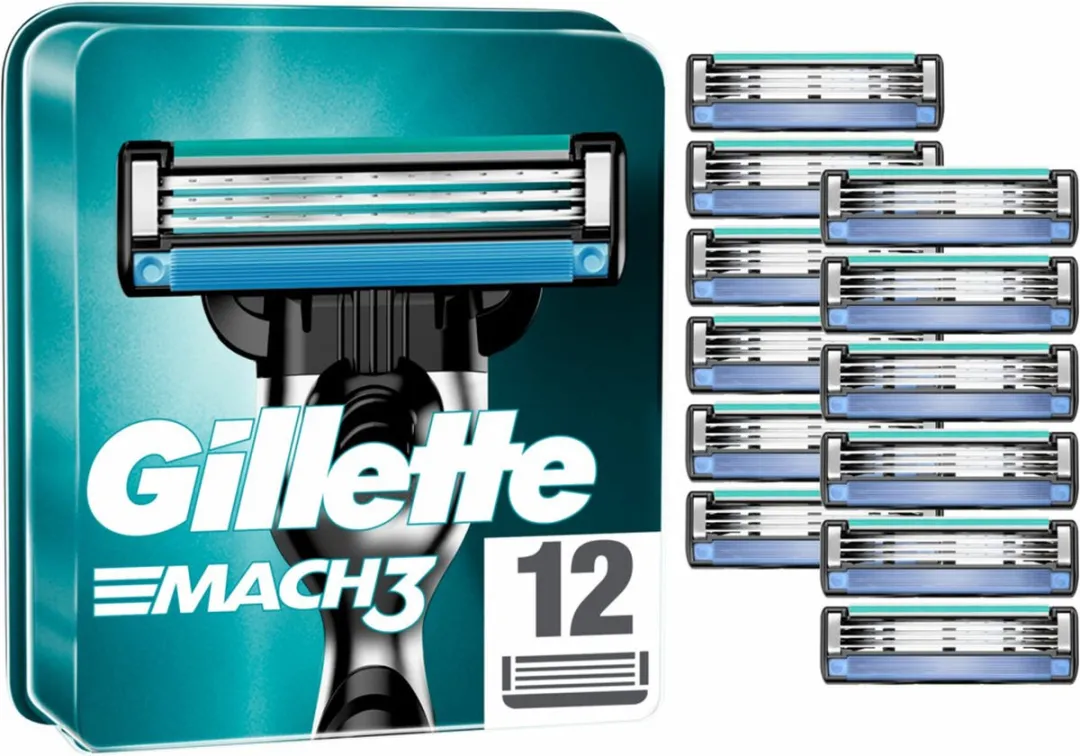 Gillette Mach3 Scheermesjes - 12 Stuks