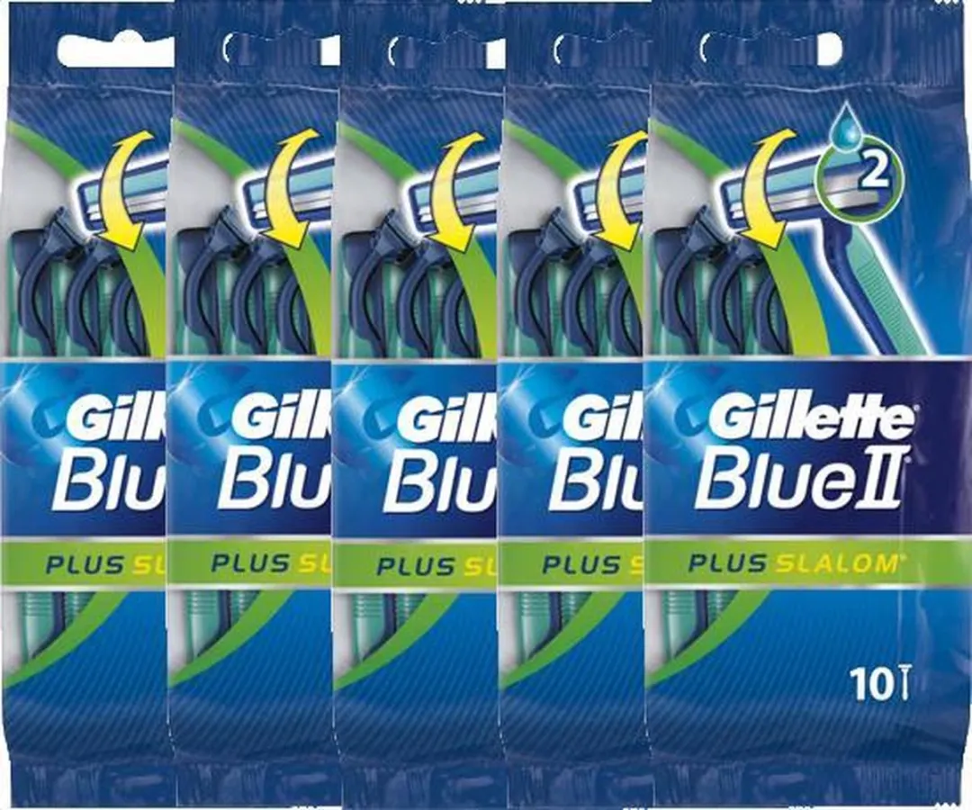 Gillette Blue II Plus Slalom Wegwerpscheermesjes