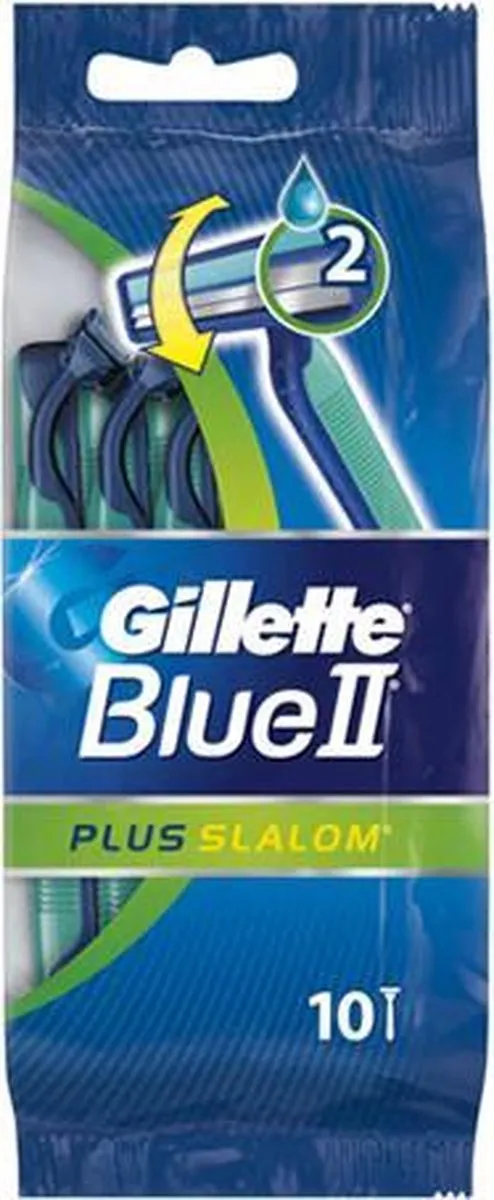 Gillette Blue II Plus Slalom Wegwerpscheermesjes - 120 Stuks