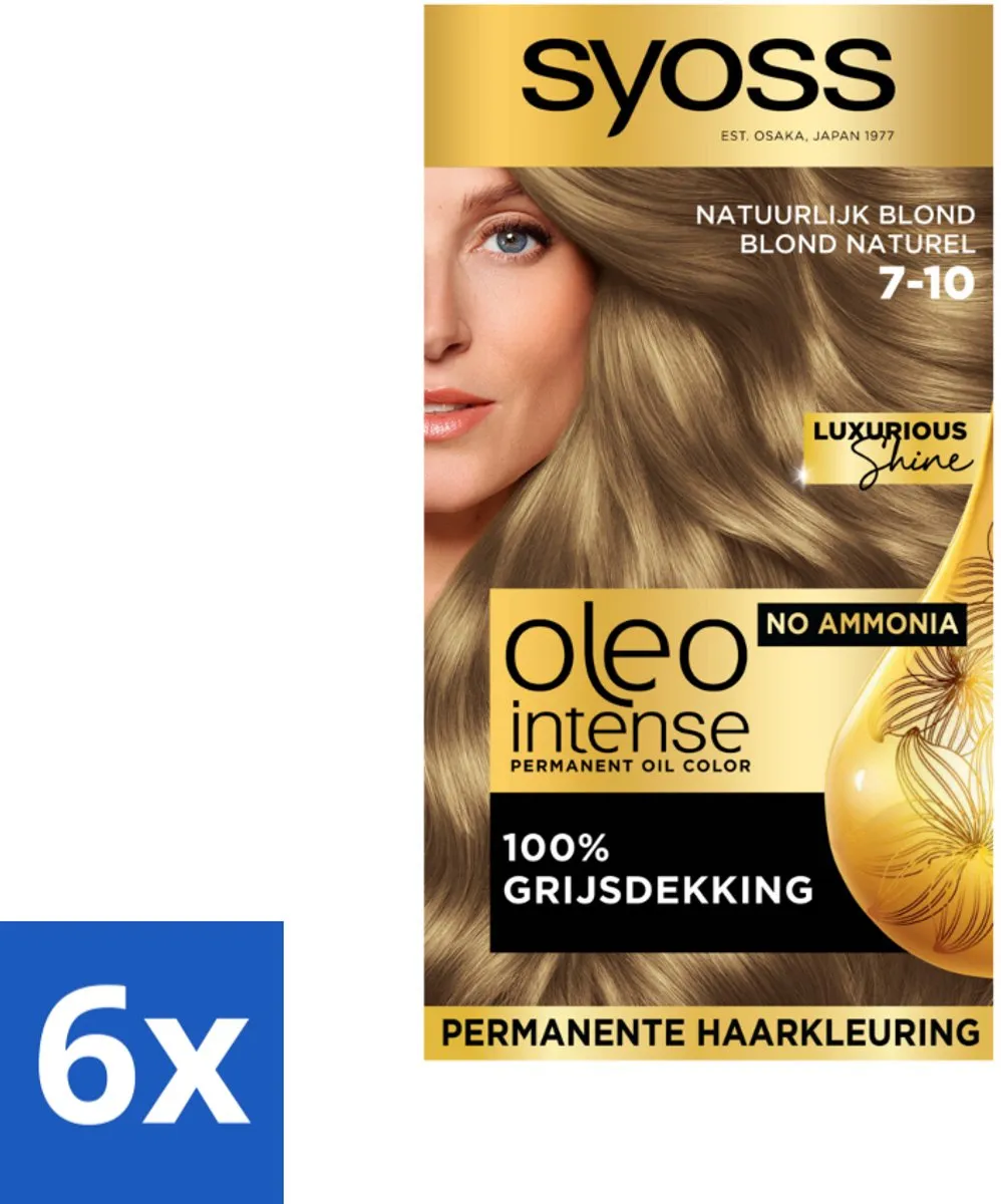 SYOSS Oleo Intense Haarverf 7-10 Natuurlijk Blond - 690ml