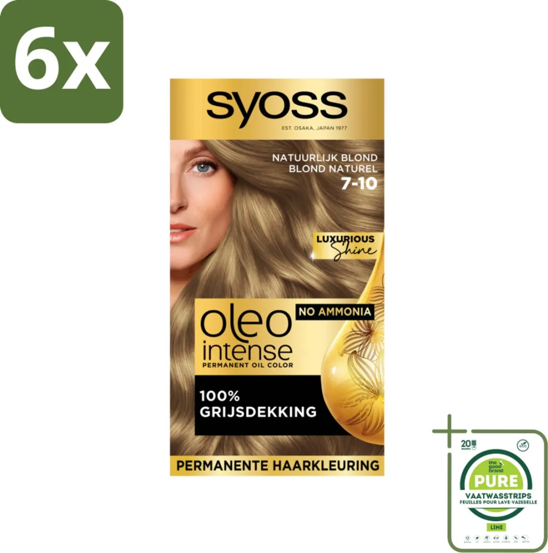 SYOSS Oleo Intense Haarverf 7-10 Natuurlijk Blond - 690ml