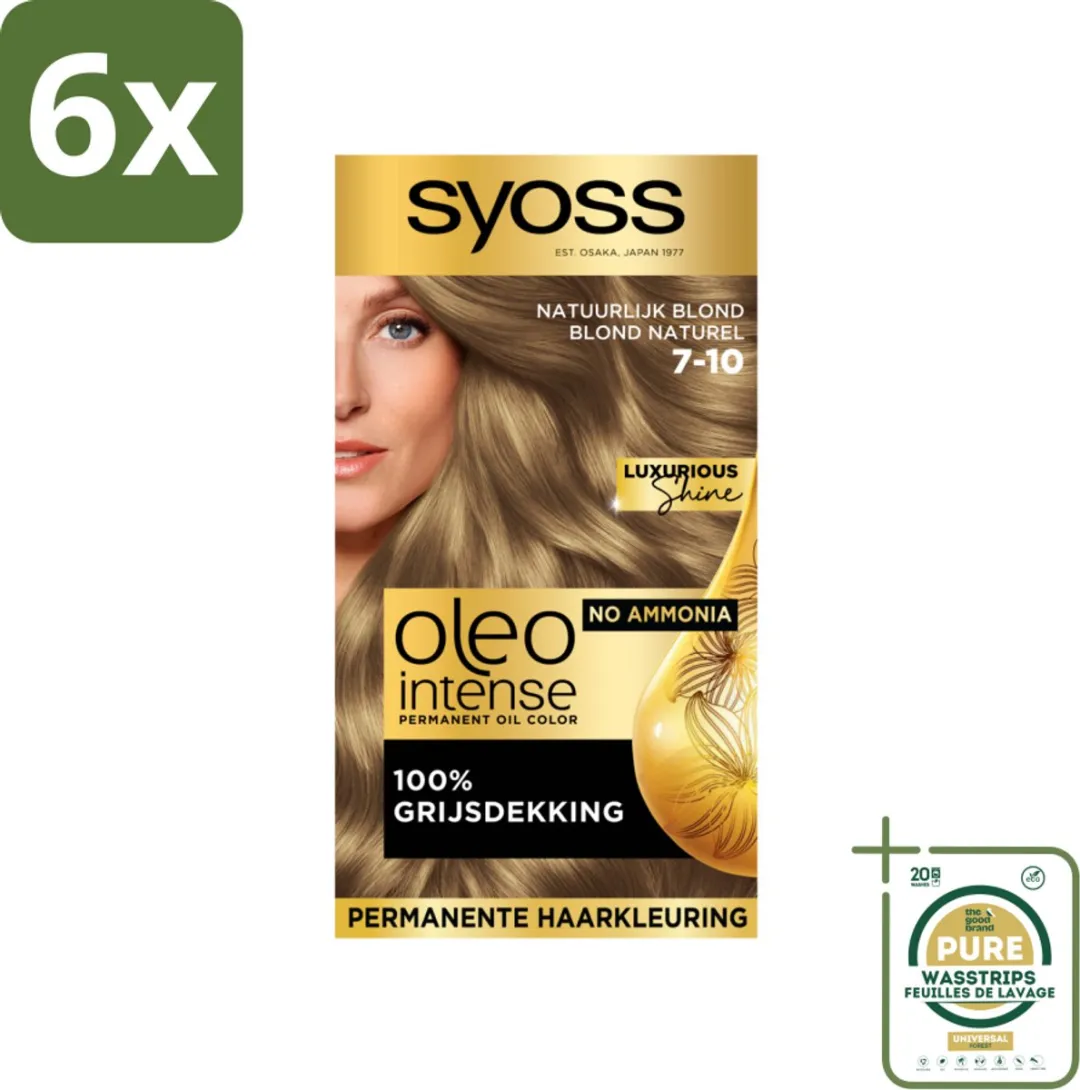 SYOSS Oleo Intense Haarverf 7-10 Natuurlijk Blond - 690ml