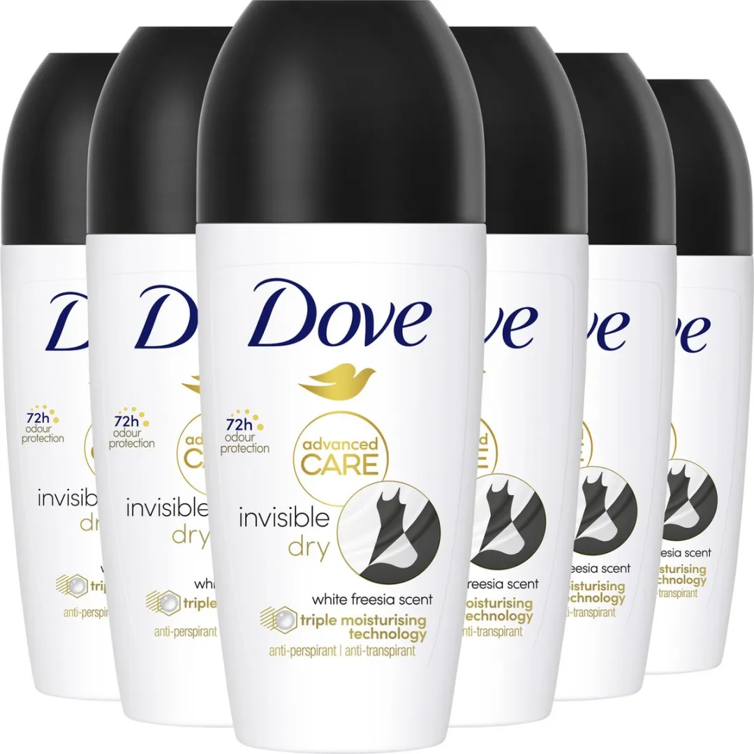 Dove Advanced Care Anti-Transpirant Roller - 300ml (6x50ml)
