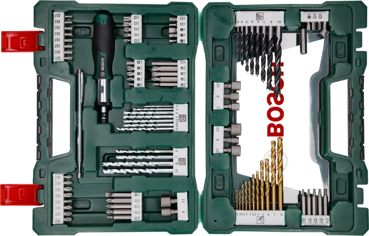 Bosch V-Line Boor- en Schroefbitset 91-delig - Titanium