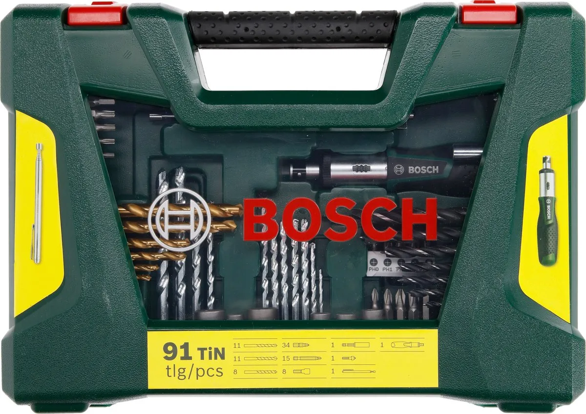 Bosch V-Line Boor- en Schroefbitset 91-delig - Titanium - afbeelding 6 van 6
