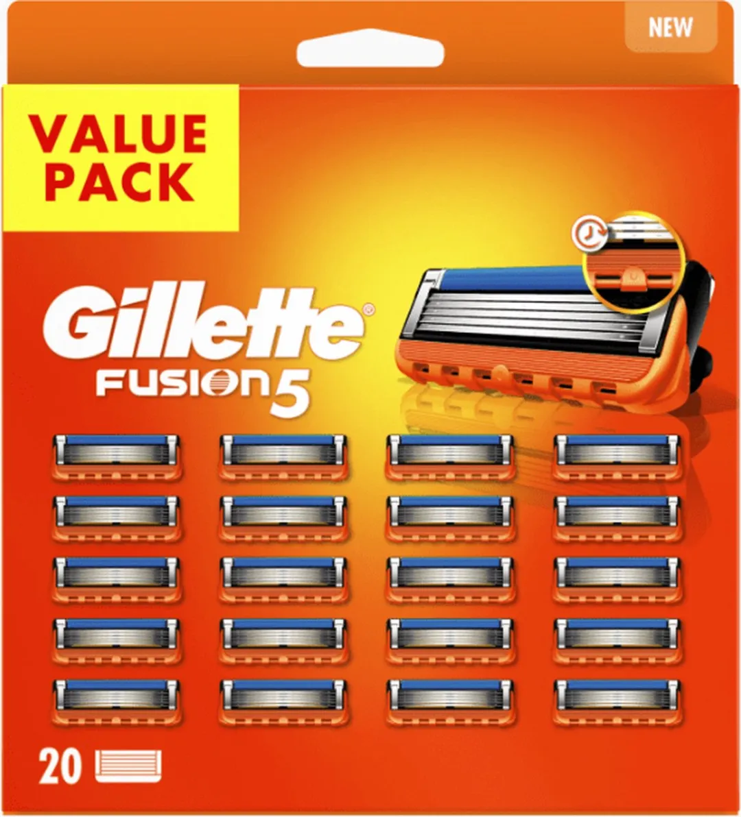 Gillette Fusion 5 Scheermesjes - 20 Stuks