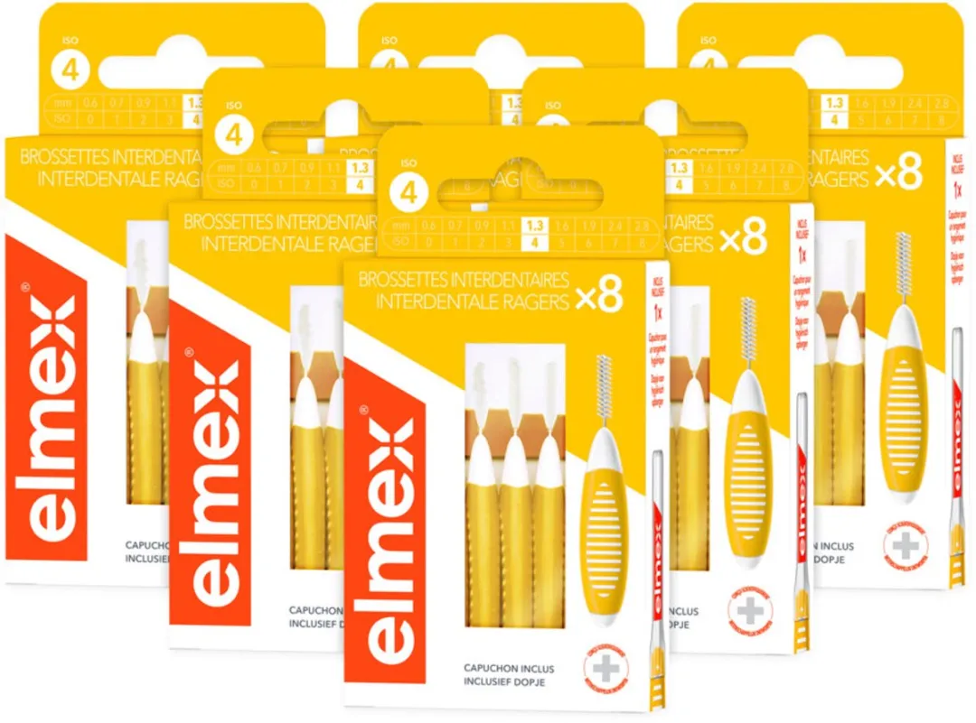 Elmex Interdentale Ragers ISO 4 Geel - 48 Stuks