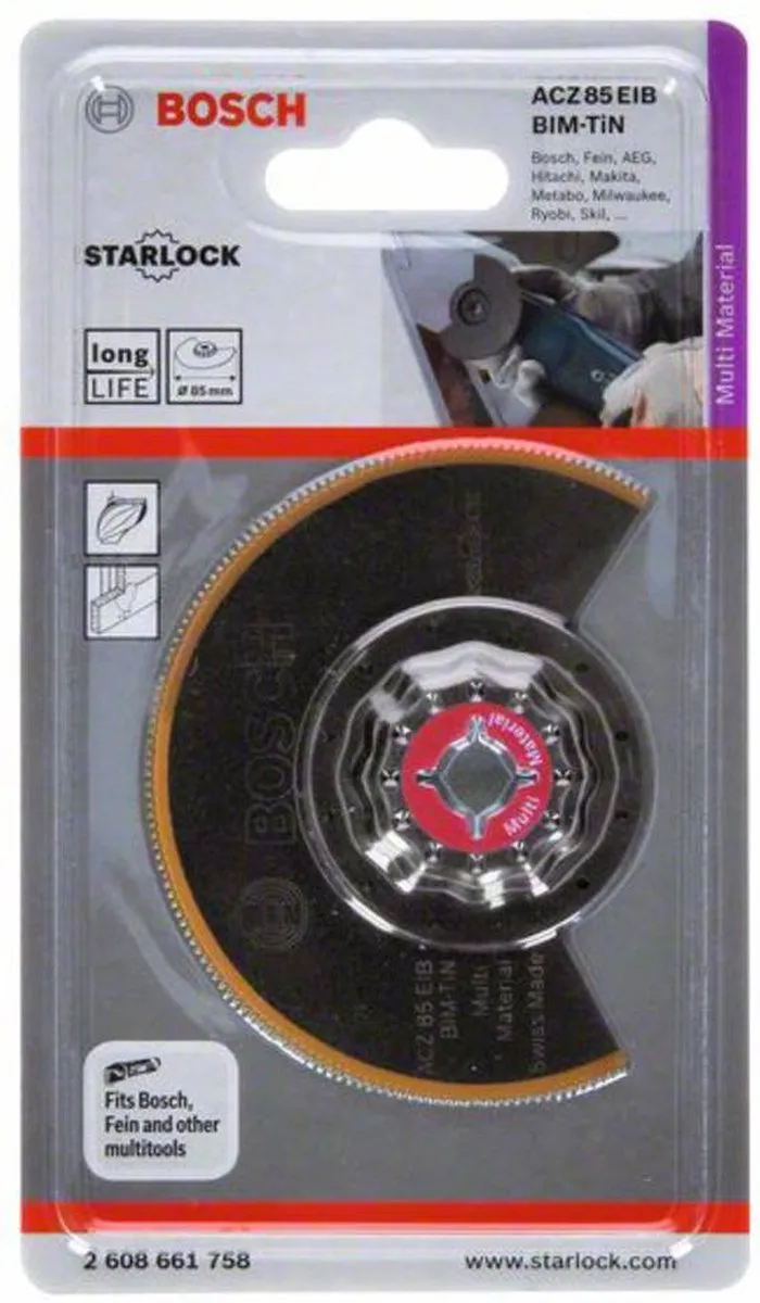 Bosch BIM-TiN ACI 85 EB Segmentzaagblad - Oscillerend - 85mm