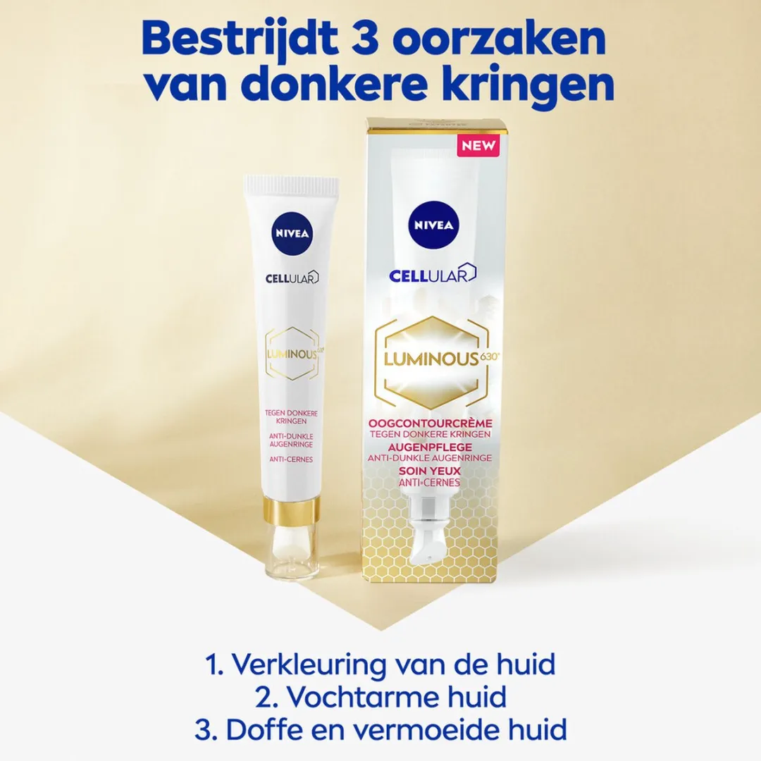 NIVEA Luminous Oogcontourcrème 3x15ml