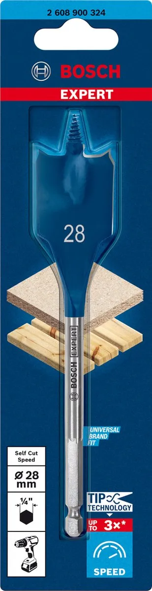 Bosch Speedborenset Self Cut Speed 28x152mm - Hout