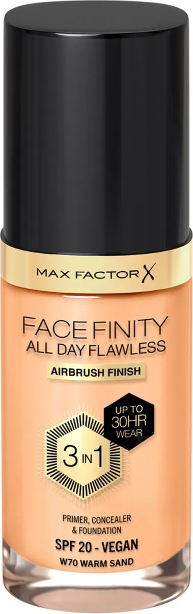 Max Factor Facefinity Foundation W70 Warm Sand 30ml