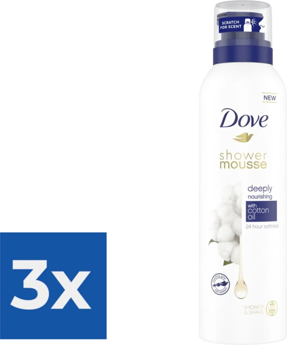 Dove Shower Foam Deeply Nourishing Cotton Oil 200ml