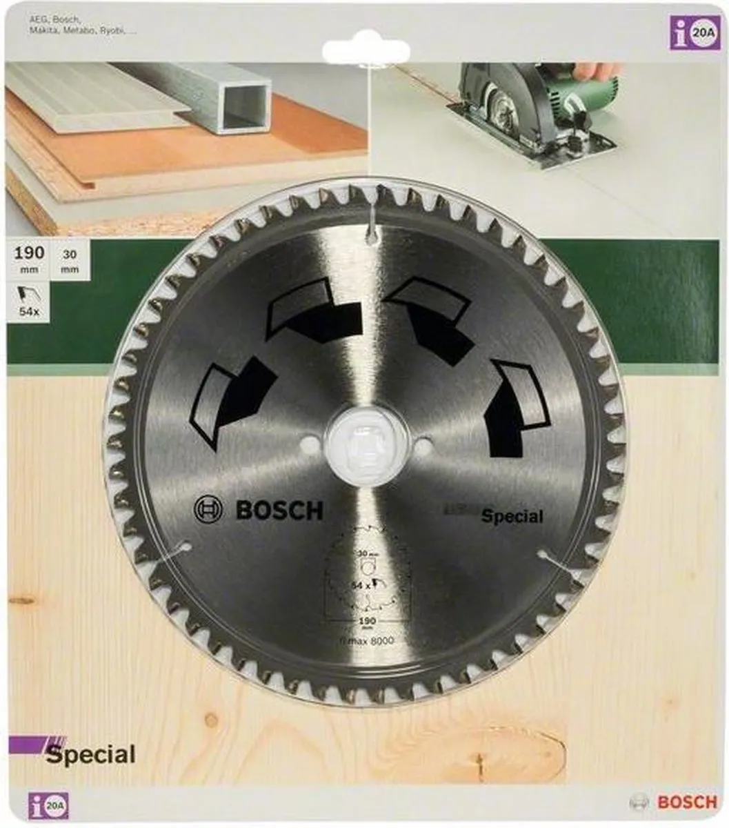 Bosch Professional Cirkelzaagblad Special 190mm - 54 Tanden