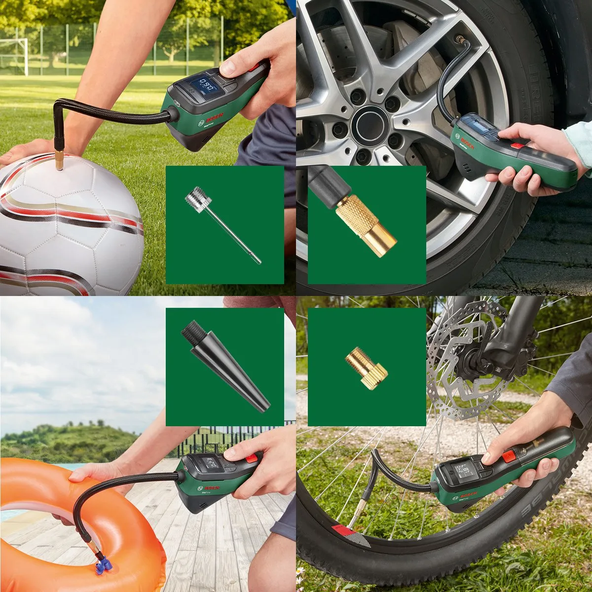 Bosch EasyPump 0603947002 Draagbare Bandenpomp - Groen