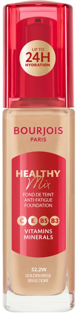 Bourjois Healthy Mix Anti-Fatigue Foundation 52.2W Golden Beige - 30ml