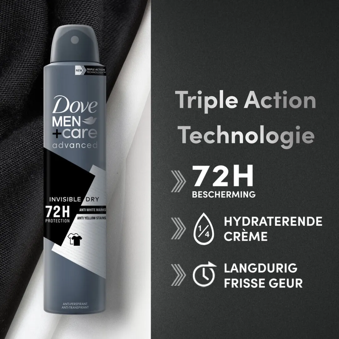 Dove Men+Care Invisible Dry Deodorant 200ml