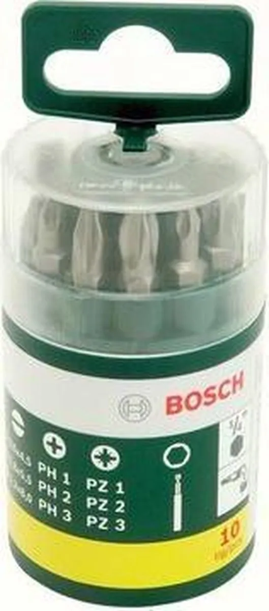 Bosch Schroefbitset 10-delig - Metaal