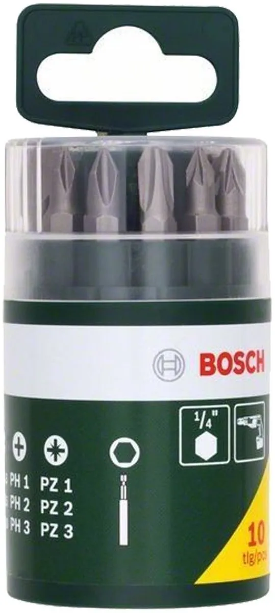Bosch Schroefbitset 10-delig - Metaal