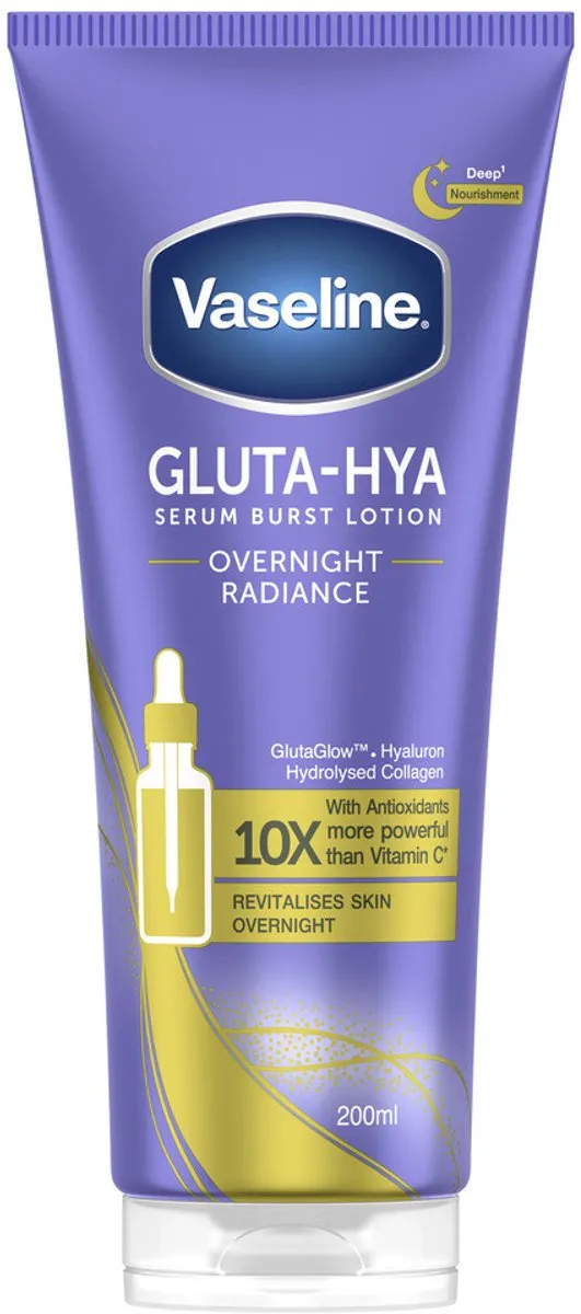 Vaseline Gluta-Hya Serum Overnight Radiance 200ml - 10 Stuks
