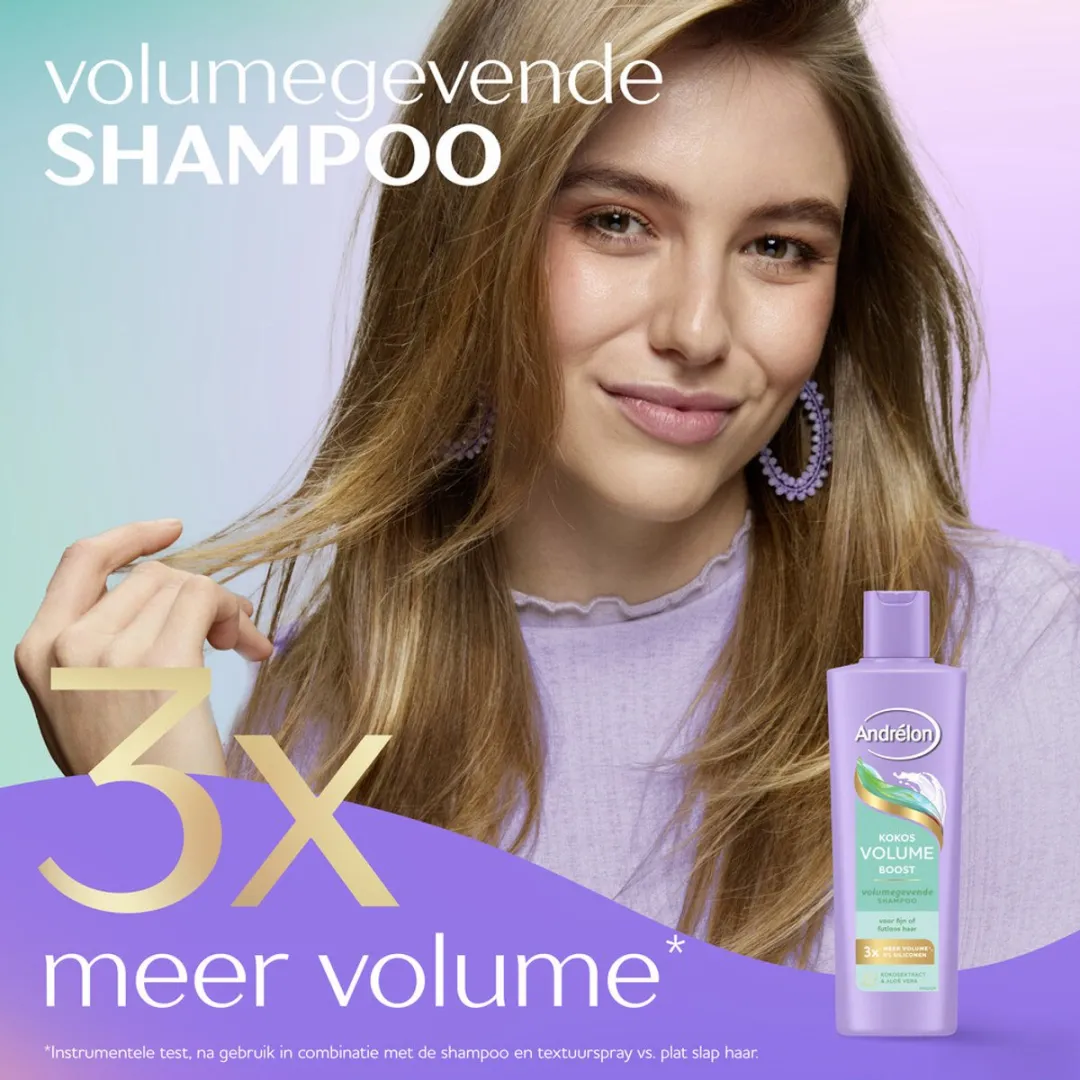 Andrélon Kokos Volume Boost Shampoo 250ml - 12 Stuks