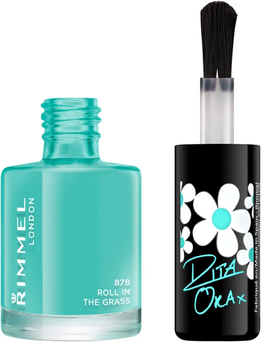 Rimmel London 60 Seconds SuperShine Nagellak 878 Roll In The Grass - 8ml
