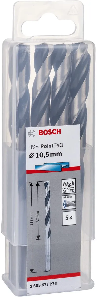 Bosch HSS PointTeQ DIN 338 10,5mm - 5 Stuks