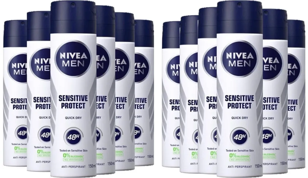 NIVEA Sensitive Protect Deo Spray Men Jumbo 12x150ml