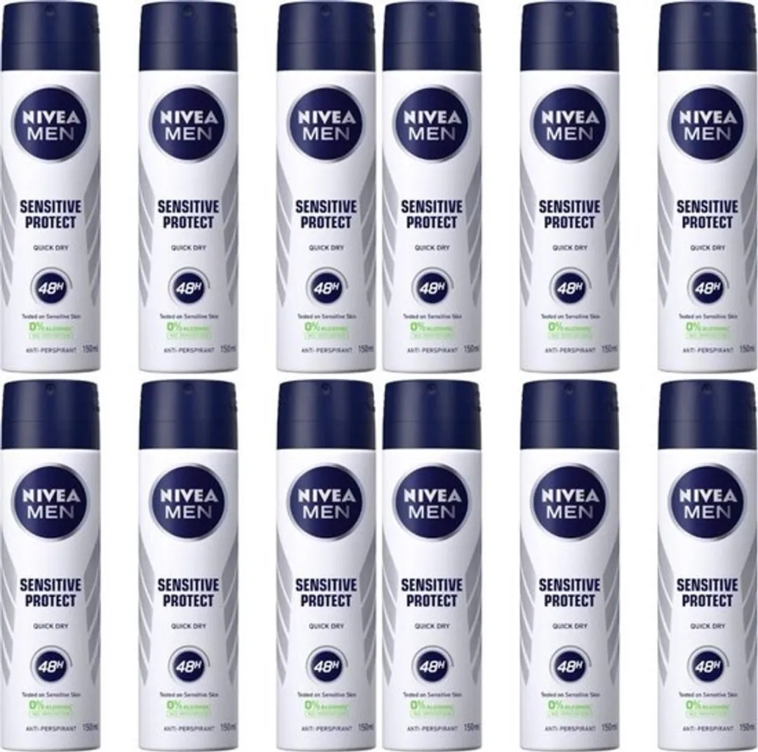 NIVEA Sensitive Protect Deo Spray Men Jumbo 12x150ml