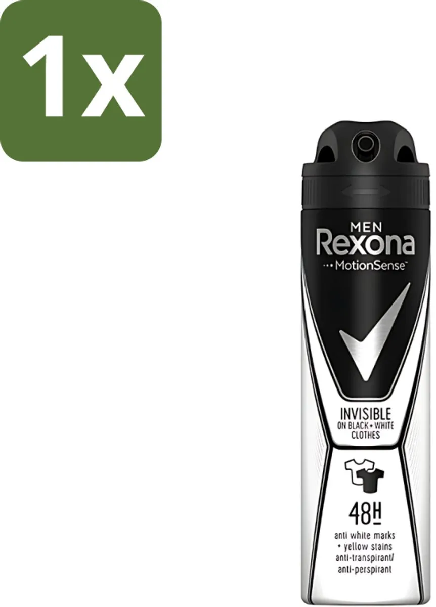 Rexona Men Motion Sense Invisible Black & White Deodorant Spray 150ml
