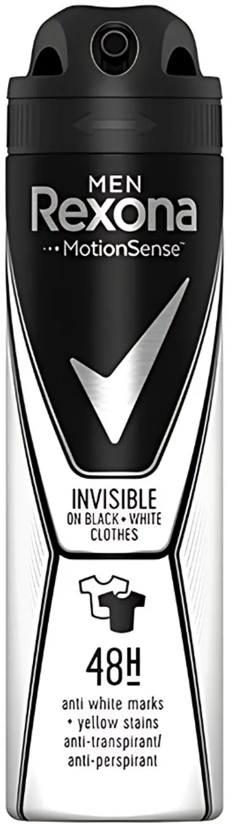 Rexona Men Motion Sense Invisible Black & White Deodorant Spray 150ml