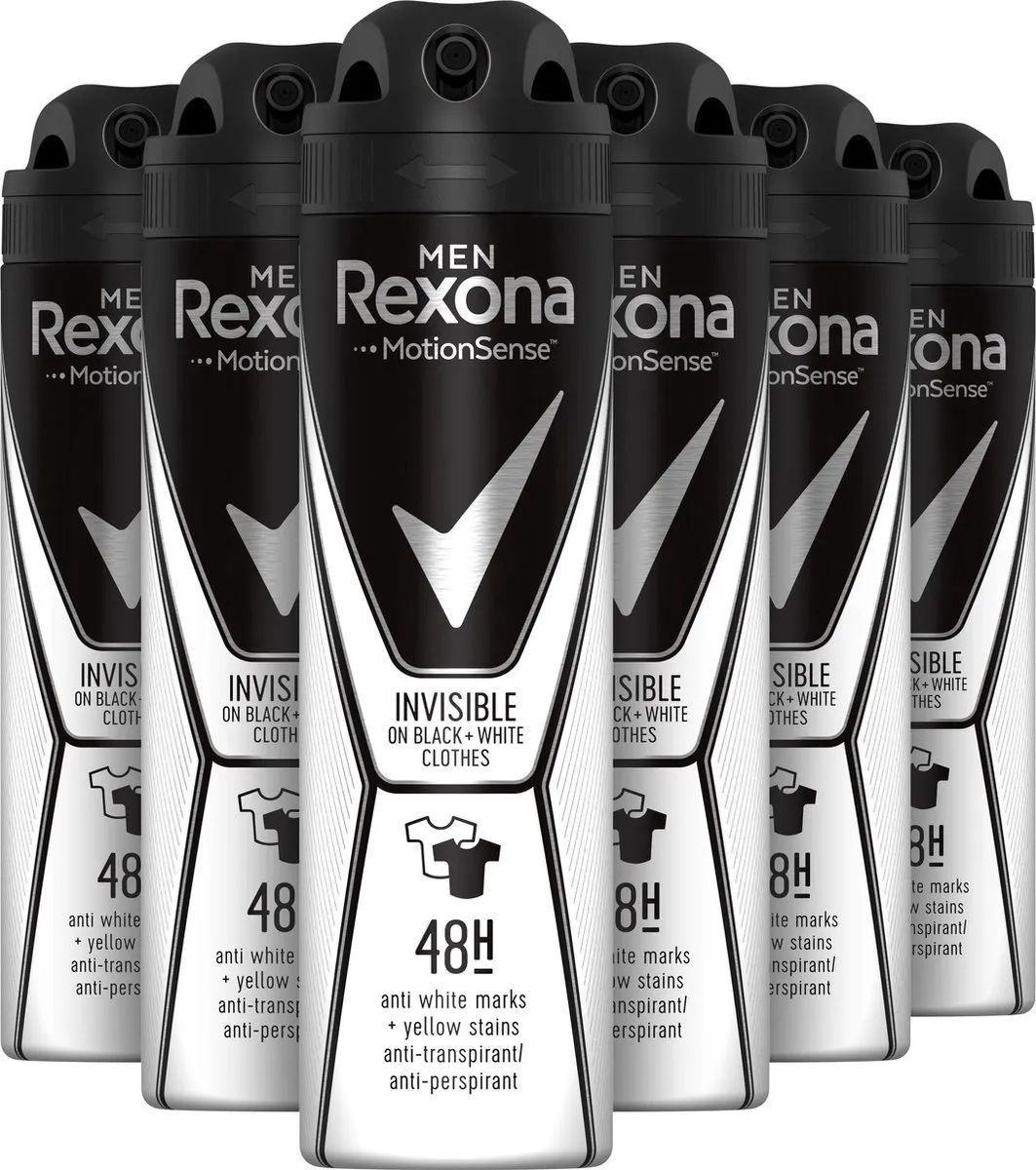 Rexona Men Motion Sense Invisible Black & White Deodorant Spray 150ml