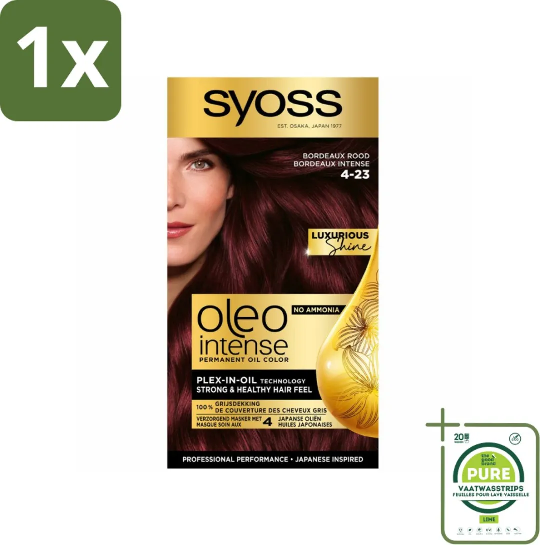 Syoss Oleo Intense Haarverf 4-23 Bordeaux Rood 115ml