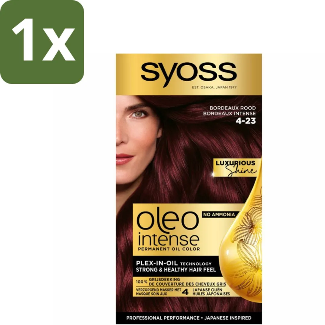 Syoss Oleo Intense Haarverf 4-23 Bordeaux Rood 115ml