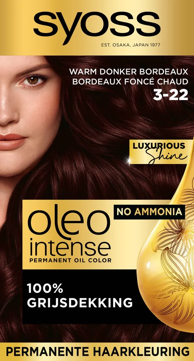 SYOSS Oleo Intense 3-22 Warm Donker Bordeaux Haarverf 115ml
