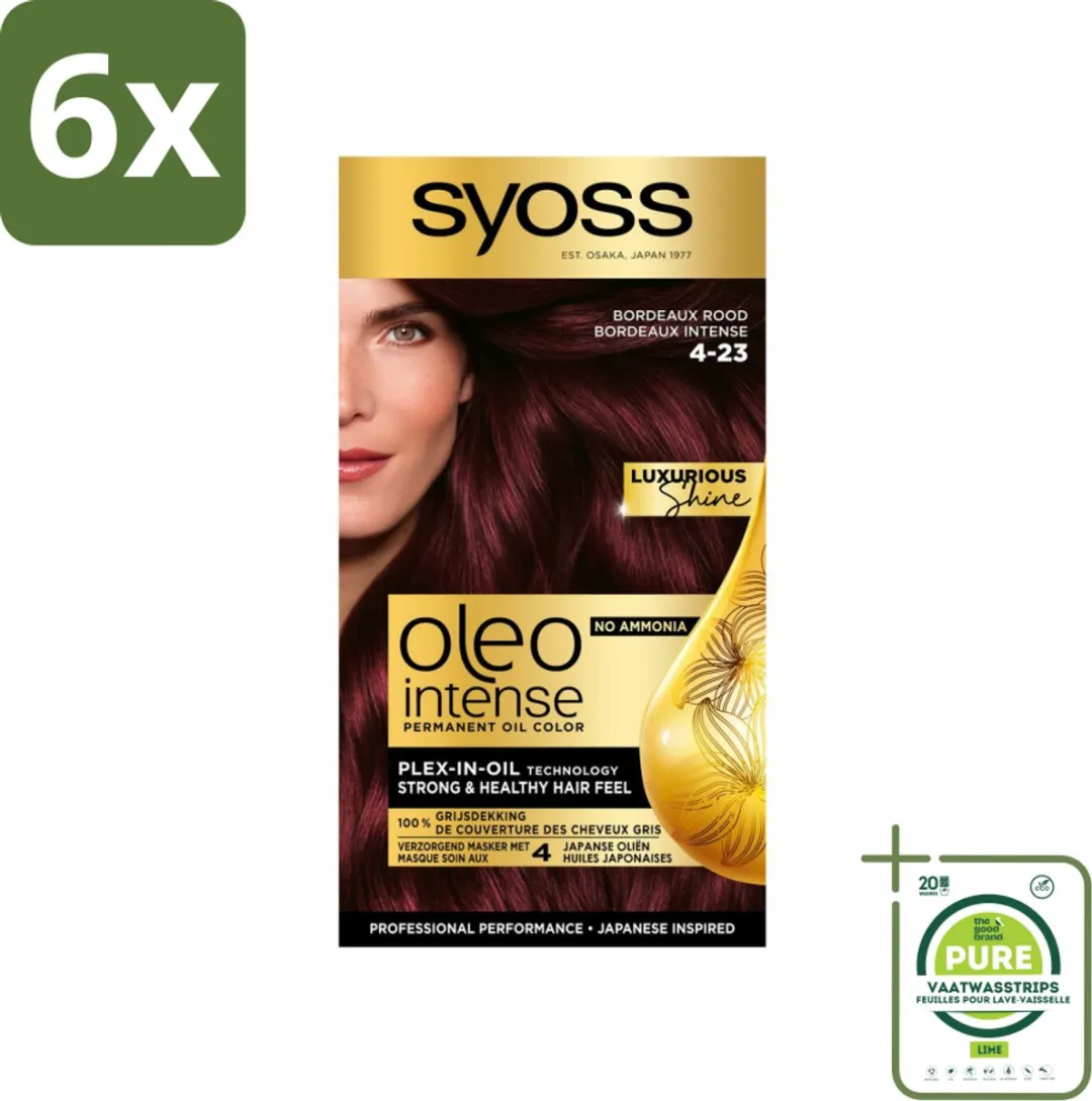 SYOSS Oleo Intense Haarverf 4-23 Bordeaux Rood - 690ml