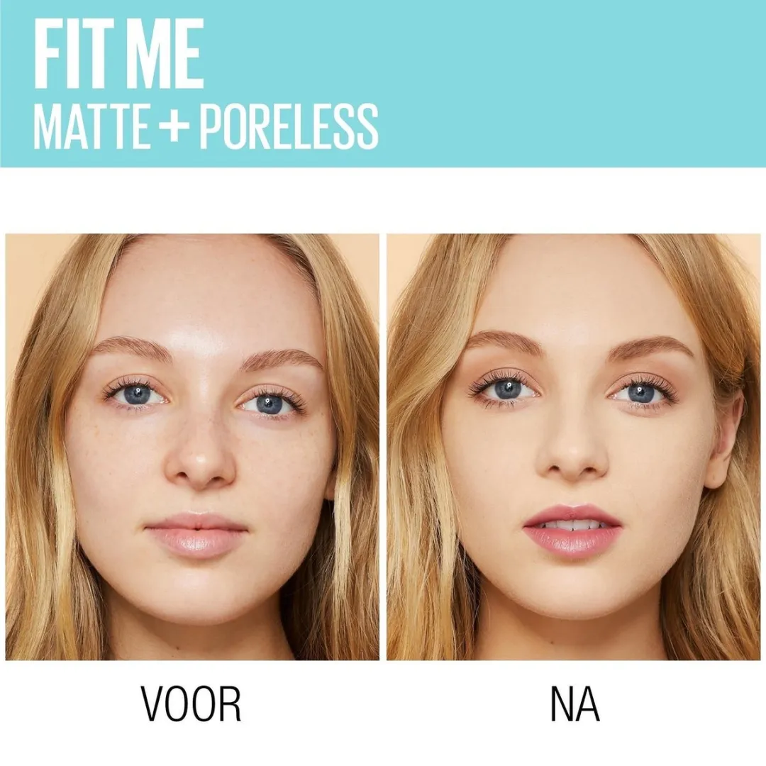 Maybelline Fit Me Matte & Poreless Foundation 118 Nude - 3 Stuks