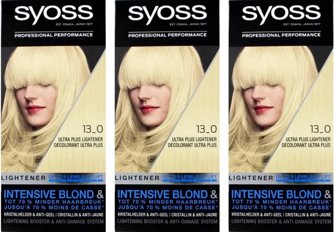 Syoss Ultra Plus Lightener 115ml - 3 Stuks