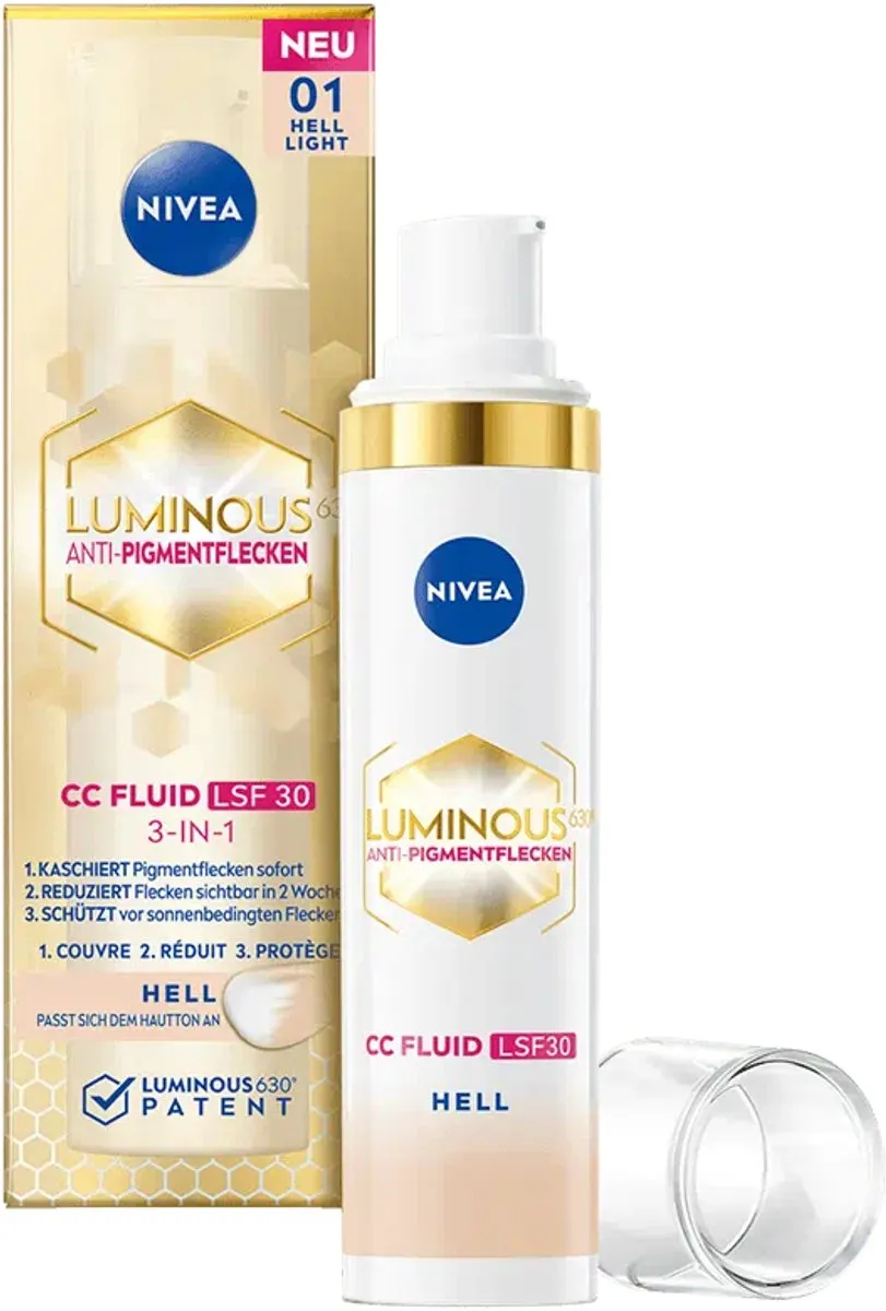 NIVEA LUMINOUS630 CC Fluid Anti-Pigment Vlekken SPF 30 - 40ml