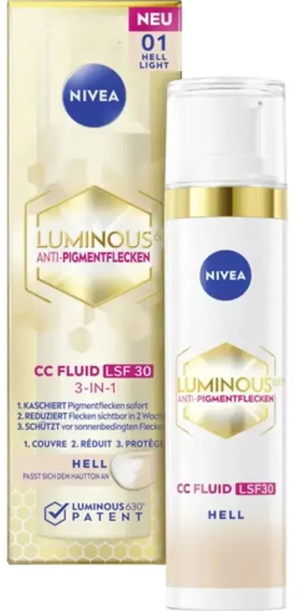 NIVEA LUMINOUS630 CC Fluid Anti-Pigment Vlekken SPF 30